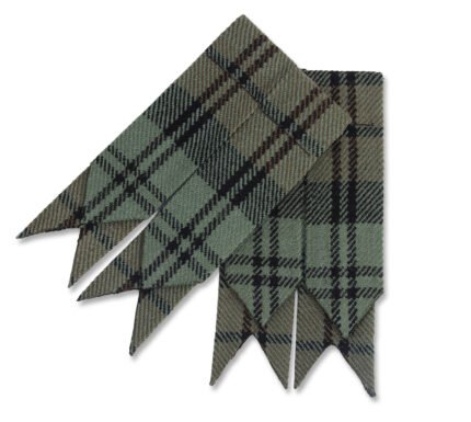 flashes for kilt Black watch weathered tartan