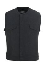 Cotton canvas vest front