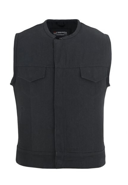 Cotton canvas vest front