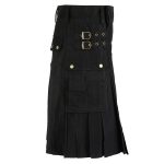 Black Cotton Kilt - Image 3