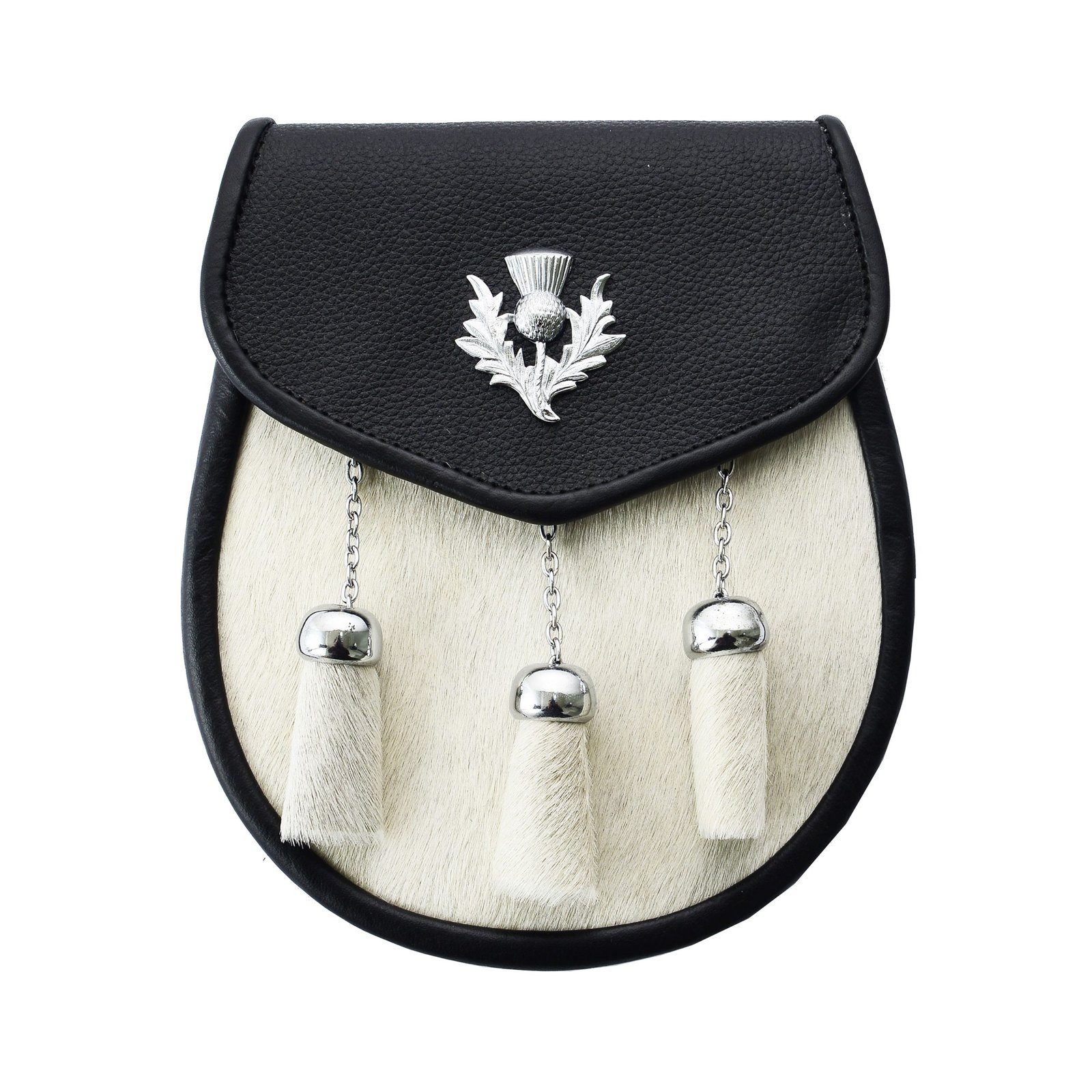 _DSC8411aa Thistle White Sporran - Image 1