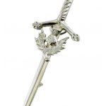 Kilt pin with thistle emblem