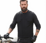 cotton vest worn by model