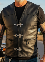 Braided Leather Vest - Image 4
