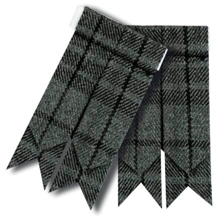 flashes for kilt grey tartan
