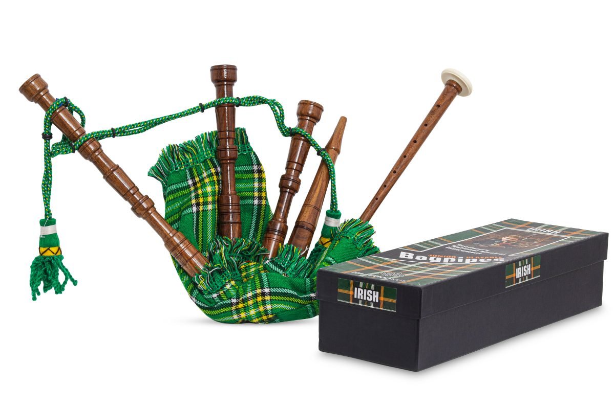 Hamilton kilts Mini Bagpipe Playable Cord Beginners Souvenir Gift Decorative fun play Irish tartan kids toy