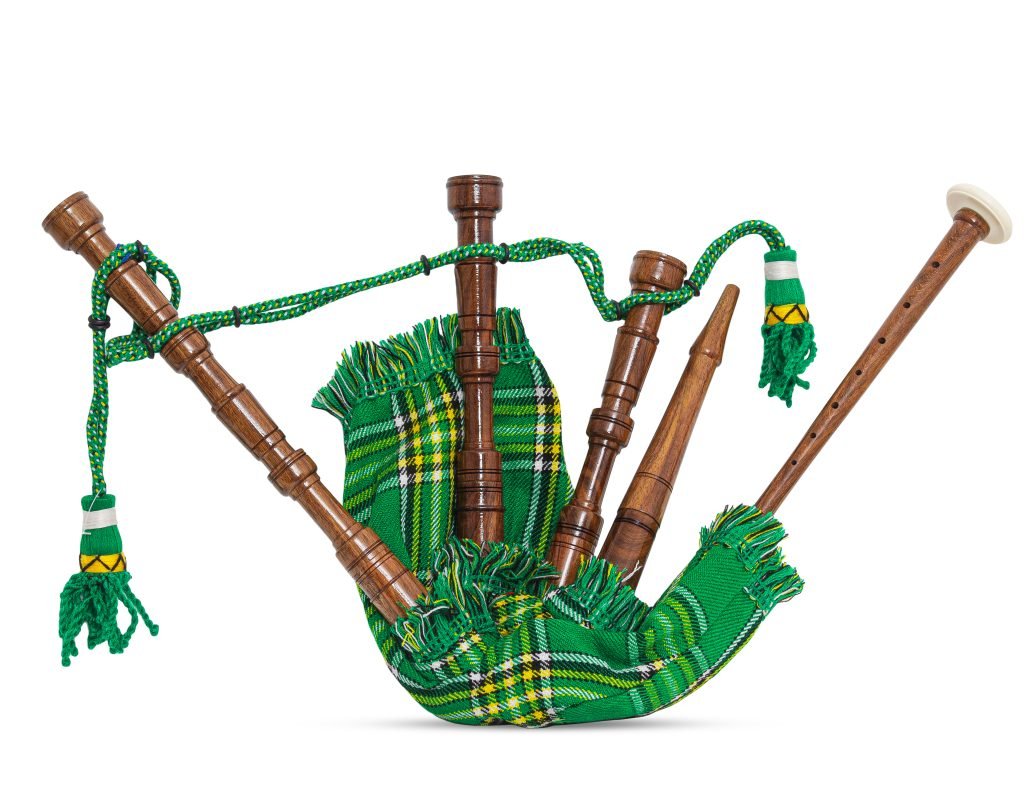 Hamilton kilts Mini Bagpipe Playable Cord Beginners Souvenir Gift Decorative fun play Irish tartan kids toy