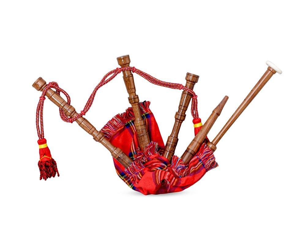 Hamilton kilts Mini Bagpipe Playable Cord Beginners Souvenir Gift Decorative fun play royal Stewart tartan kids toy
