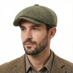 Tweed Hat Green