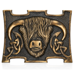 Kilt belt Buckle Antique Bull