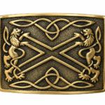 Kilt belt Buckle Antique Saltire