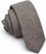 Pink wool Necktie herringbone
