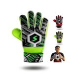 GEARX GOAL KEEPER GLOVE hivis Green kids youth
