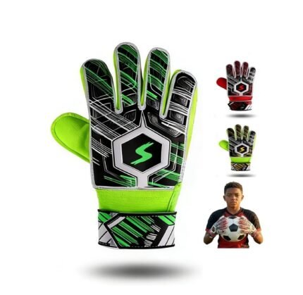 GEARX GOAL KEEPER GLOVE hivis Green kids youth