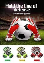 GOAL KEEPER GLOVES IN RED YELLOW AND HIVIS COLOURS