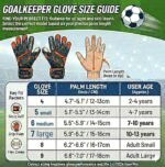 size guide if gearx goal keeper glove