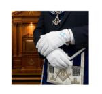 Masonic Glove sky blue - Image 2