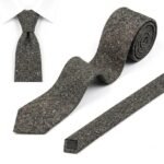 necktie Wool donegal Grey