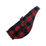 Bagpipe Cover with Cord Black Stewart