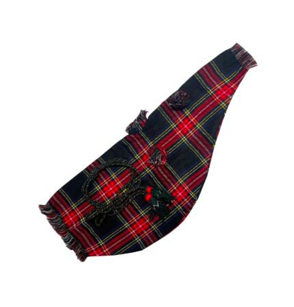 Bagpipe Cover with Cord Black Stewart