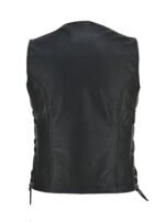 Motorcycle Leather Vest Roxena Aniline - Image 3